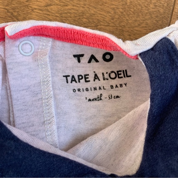 3/$10 TAPE À L’ŒIL Baby girl footie pyjamas 1m - Picture 2 of 4